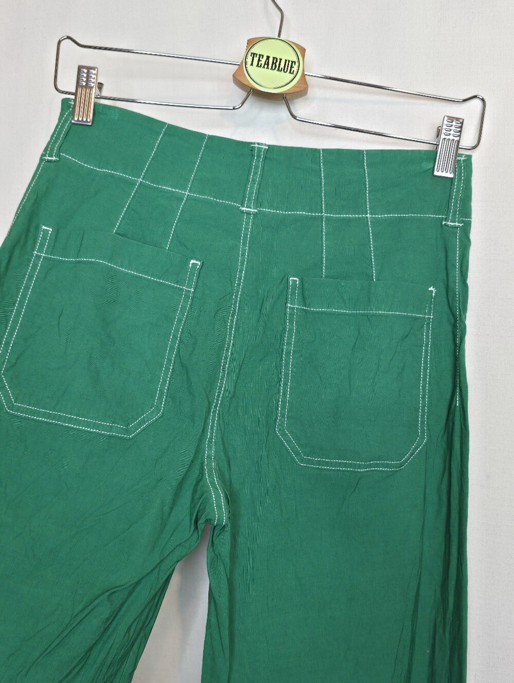 Maeve The Colette Crop Wide-Leg Pants: Contrast-Stitch Edition 25 Magic Fabric - Picture 9 of 13